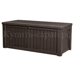 Пластиковый сундук Keter Rockwood 570 л brown