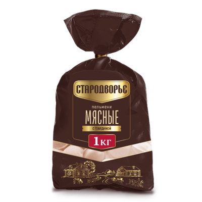Пельмени Мясные с говядиной, Стародворье, 1кг