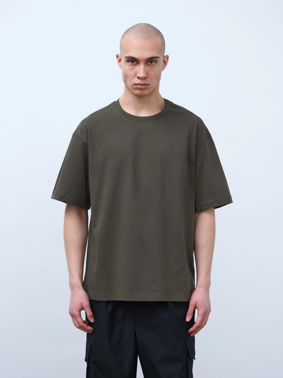 Футболка оверсайз (хаки) 230 г