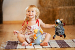 Вязаная кукла Зебра Жорик, Фрея