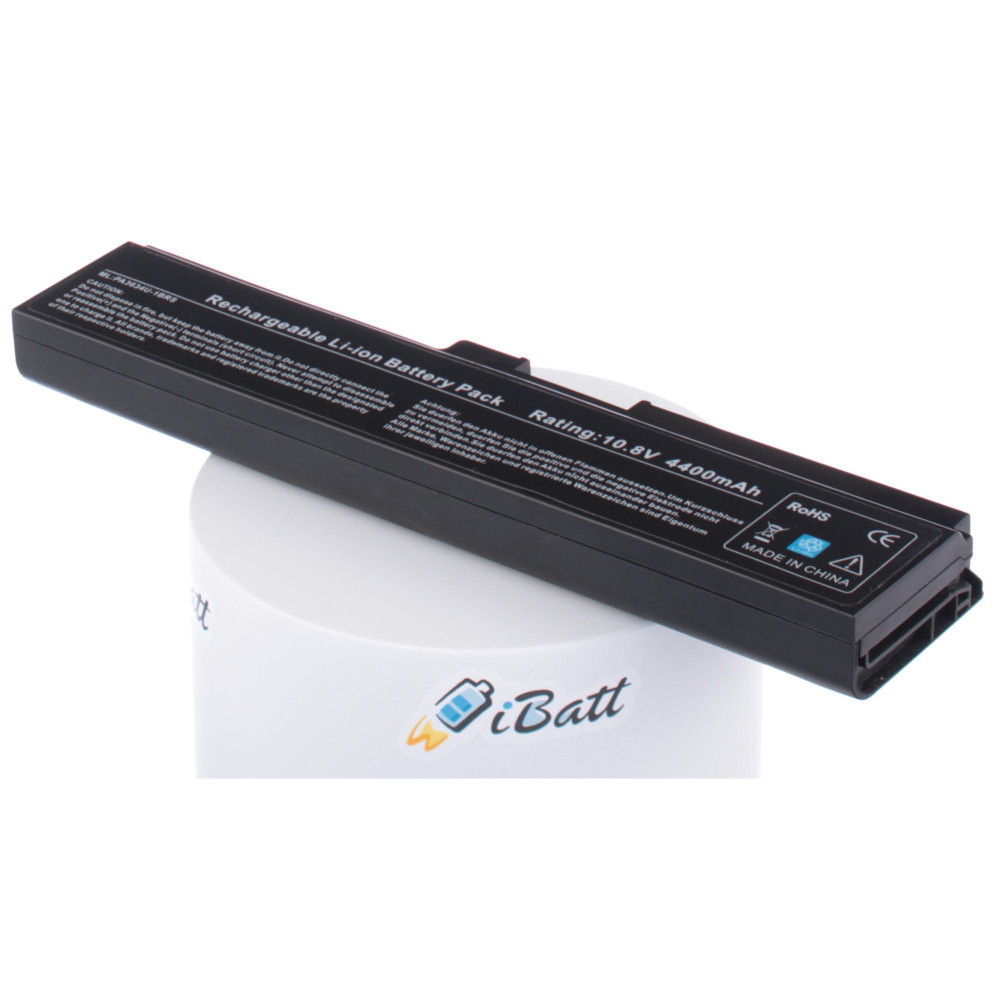 Аккумулятор iBatt 4400mAh, для Satellite Pro C650-18D C650D U400-17T U400-218 C660-1TD L750-10X L755-14L P750-10R