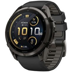 Часы Garmin Fenix 9 Pro inReach 51 мм AMOLED Carbon Gray DLC Titanium Black / Pebble Gray (010-04337-11)