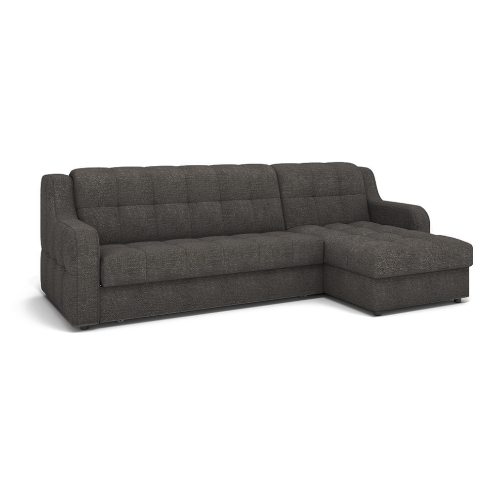 Ирвин Саяна_Д 1400 + Саяна_Д 800 + Саяна_Д оттоманка Verona Dark Brown 744, ВариантКроя1, Декор: Стр