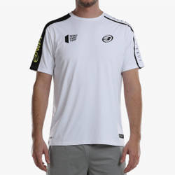 Мужское теннисное поло Bullpadel Liron T-Shirt Men - White, Black