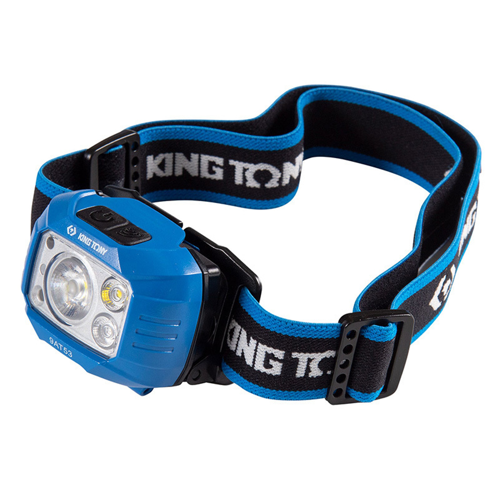KING TONY (9TA53) Фонарь светодиодный, налобный, 1 Led COB, 400 люмен