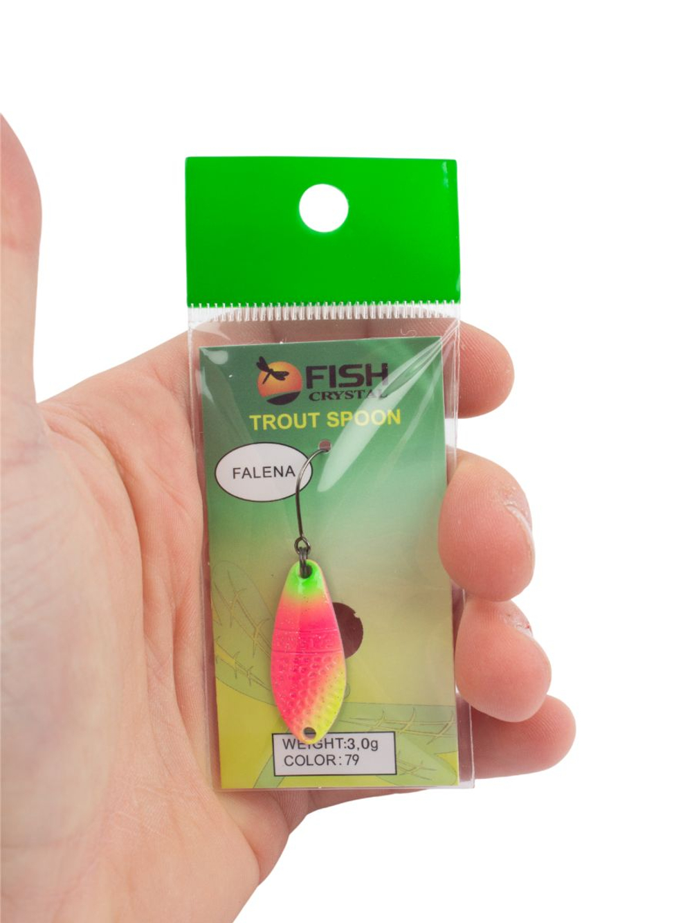 Блесна Fish Crystal FALENA 30 мм 3г на форель цвет 79