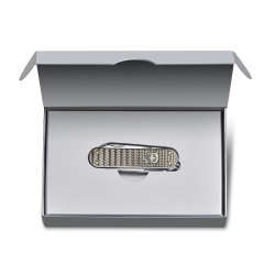 Нож-брелок Victorinox Classic SD Precious Alox, 58 мм, 5 функций, "Infinite Grey" (подар. упаковка)