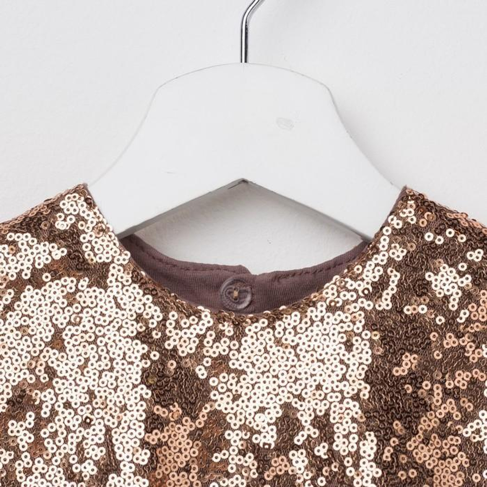 Платье детское KAFTAN, рост 86-92 см (28), золотой/бирюзовый