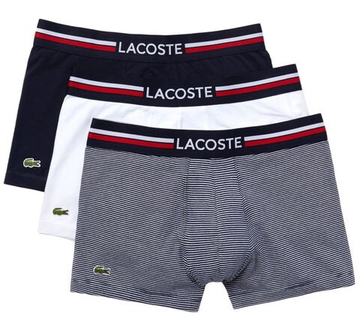 Мужские спортивные боксеры Lacoste Iconic Boxer Briefs With разноцветный Waistband 3P - разноцветный