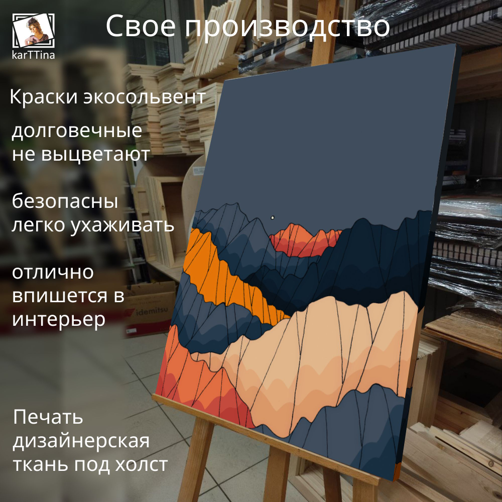 Картина на стену "Медведь" 50х70см 1шт.