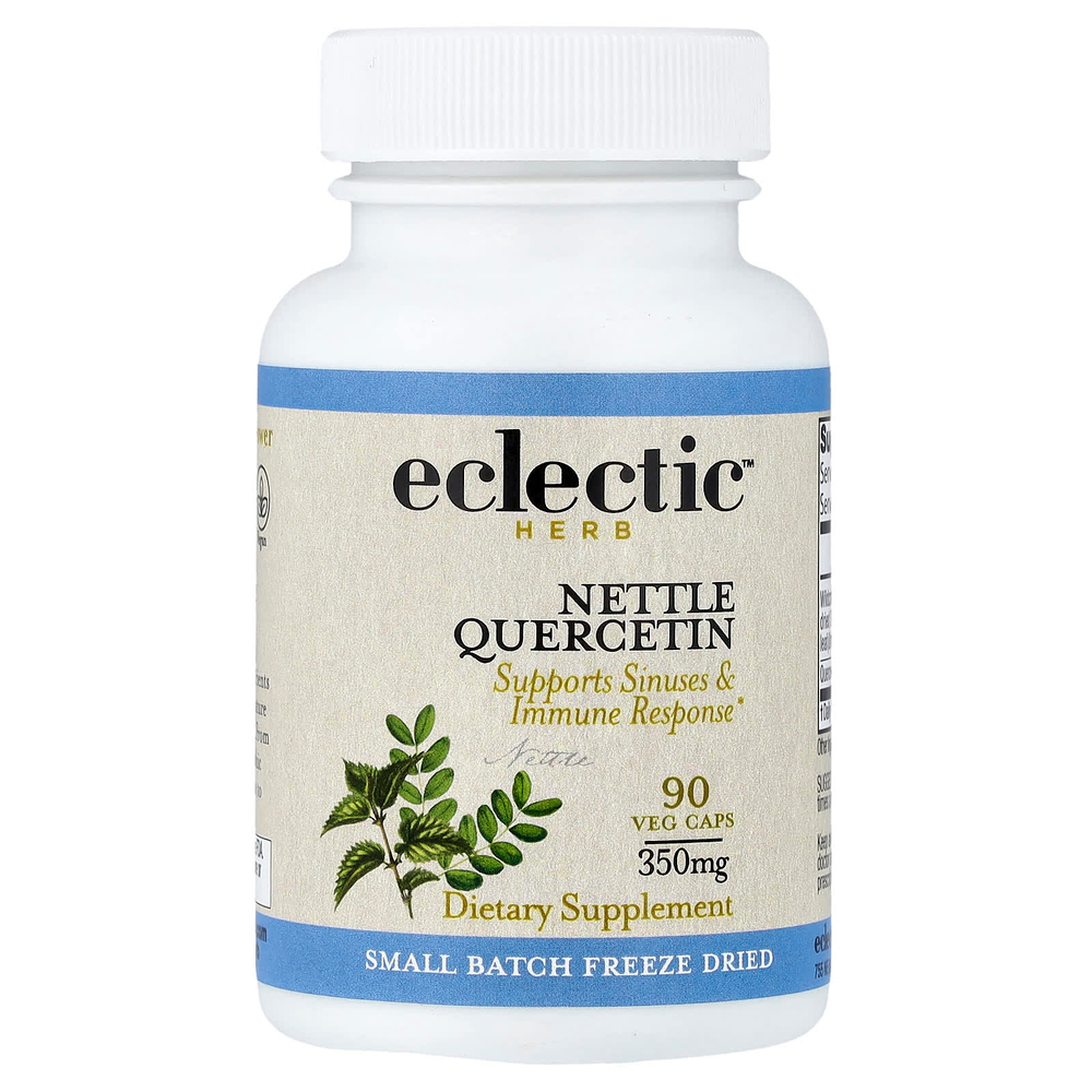 Eclectic Herb, кверцетин из крапивы, 90 вегетарианских капсул