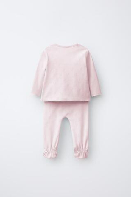 ZARA НАБОР ДЛЯ НОВОРОЖДЕННОГО С СЕРДЕЧКАМИ, РОЗОВЫЙ