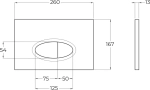 Кнопка смыва BelBagno BB054NERO черная матовая