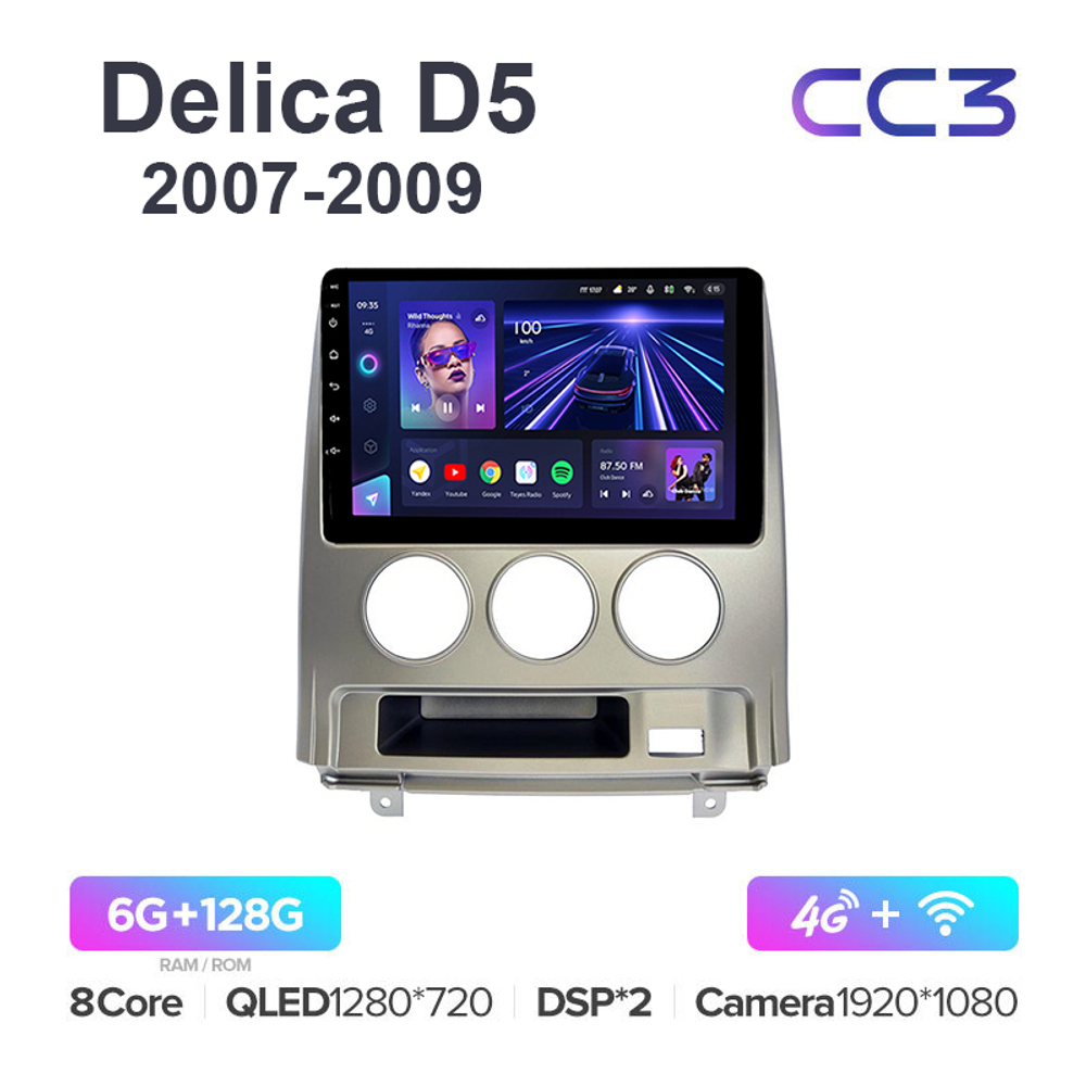 Teyes CC3 10,2"для Mitsubishi Delica D5 2007-2009