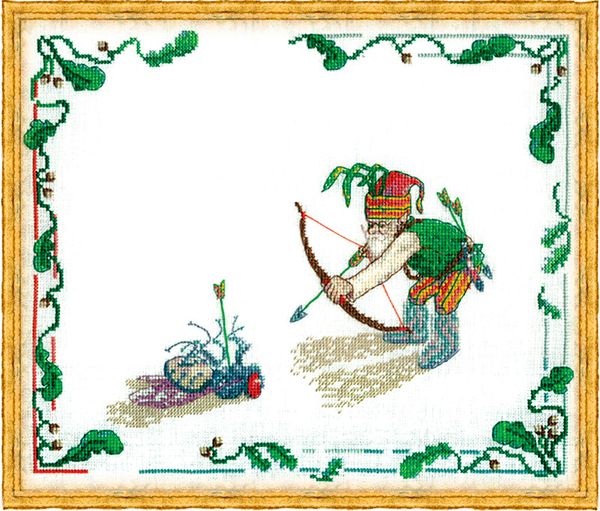 Набор для вышивания нитками Nimue, L'Archer (Стрелец), 33х27 см