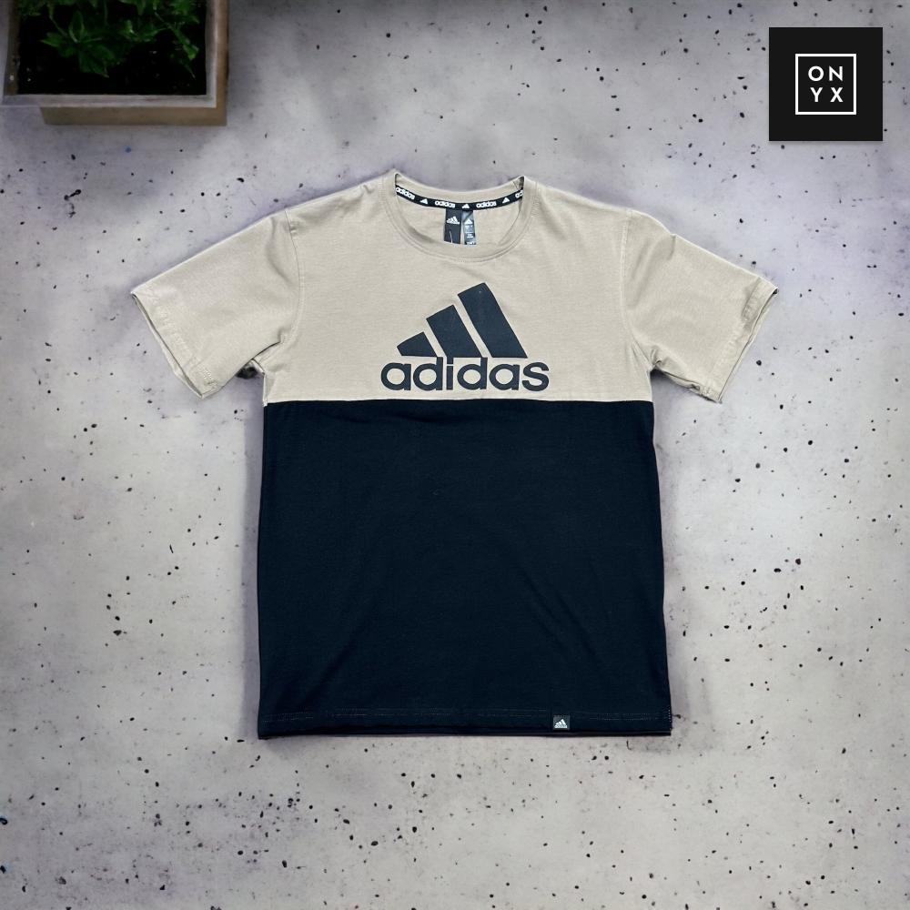 Футболка Adidas #4 • Черно-бежевый