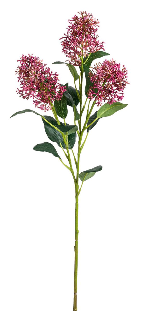 Веточка декоративная Fiebiger Floristik: Аглайя l=69 см, 3 веточки, цвет вишневый