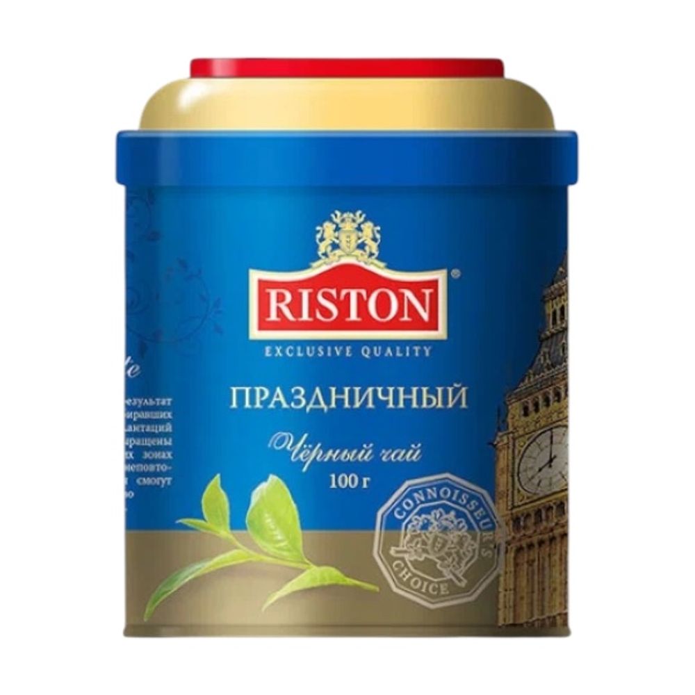 Ч/Чай Праздничный "Riston" ж/б 100гр x15шт