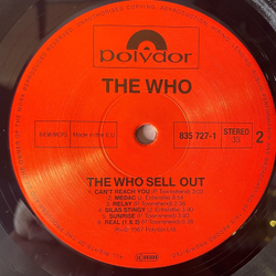 Винтажная виниловая пластинка LP The Who, The Who Sell Out (Европейский Союз 2004)