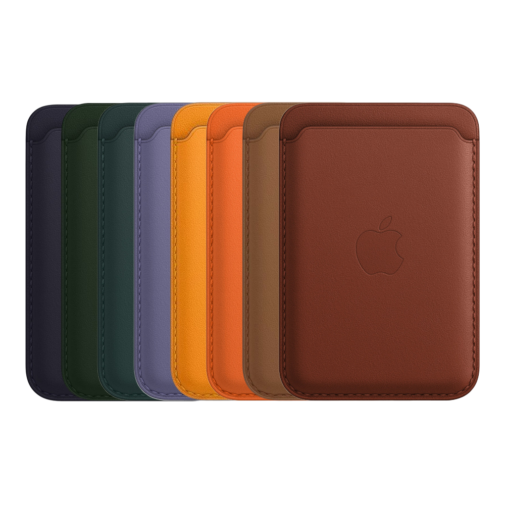 Кожаный чехол-бумажник с поддержкой MagSafe Apple Leather Wallet, Umber