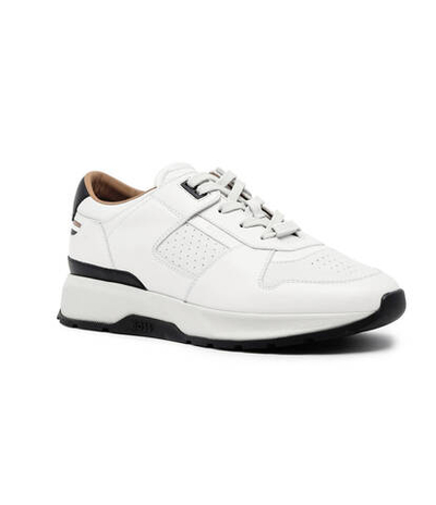 Кожаные кроссовки zac runn ltcol BOSS BLACK - белый(50495500)