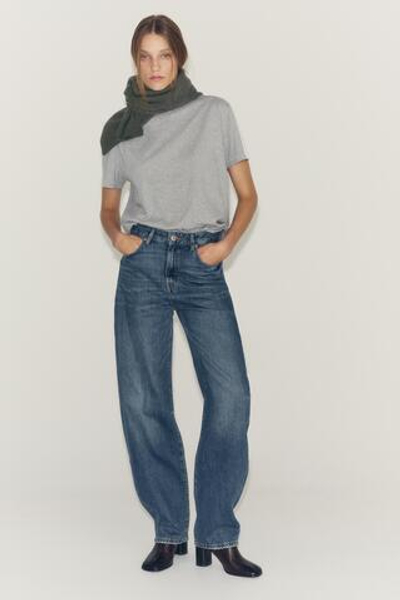 ДЖИНСЫ BARREL С ВЫСОКОЙ ПОСАДКОЙ — ZW COLLECTION — ZARA