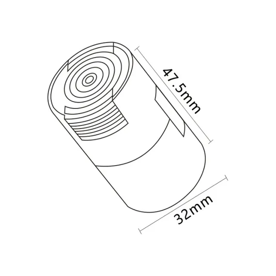 Подвод питания Trace 48V CLT 0.207 02 L2000 BL Crystal Lux
