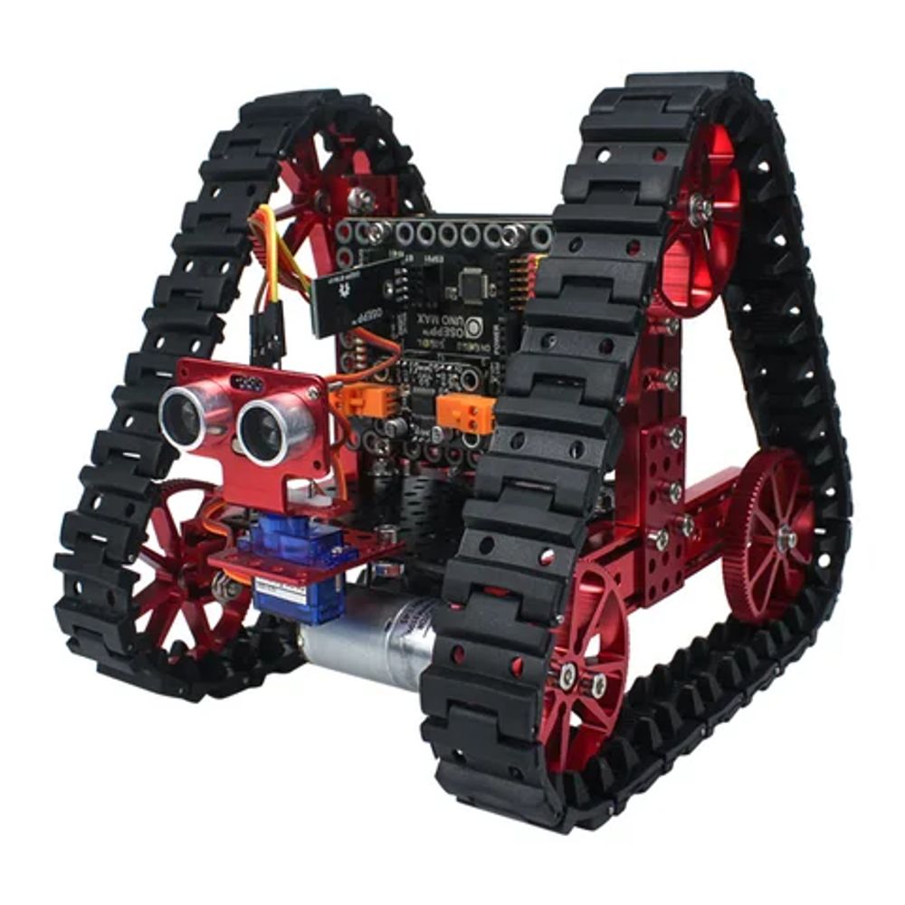 Программируемый гусеничный робот-конструктор OSEPP Triangular Tank Mechanical Kit Программируемый гусеничный робот-конструктор OSEPP Triangular Tank Mechanical Kit