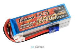 АКБ Gens Ace Tattu 3700mAh 22.2V 60C 6S1P Lipo Battery Pack