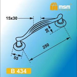 Ручка-скоба MSM B434 AB бронза