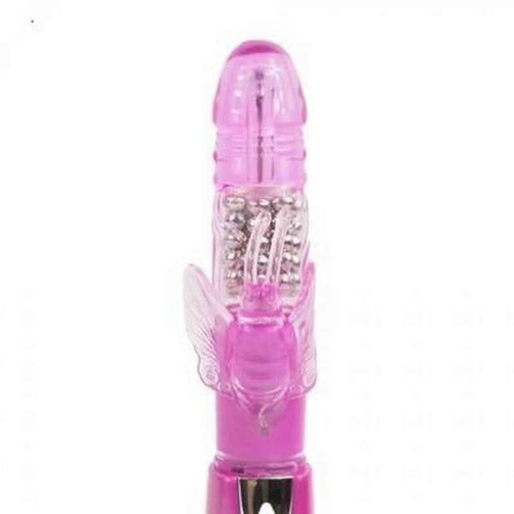Женский вибромассажер "Climax Joy 3X Multi-Purpose Rabbit Vibe" с клиторальным кроликом (Цвет: фиолетовый)