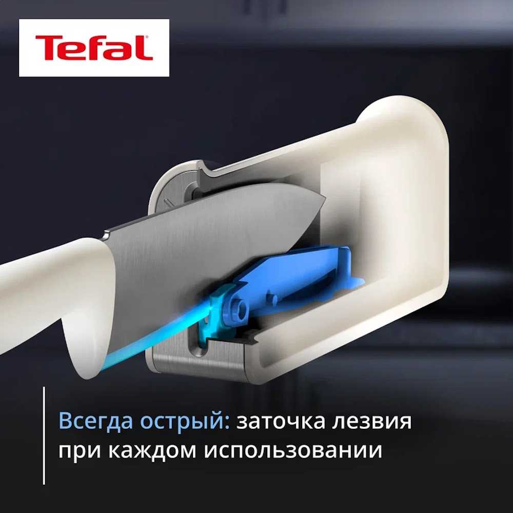 Шеф-нож с чехлом Tefal EverSharp Daily K3292S04