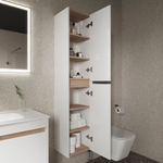 Шкаф-пенал Sancos Smart подвесной, белый 350х300х1600, арт. PSM35W