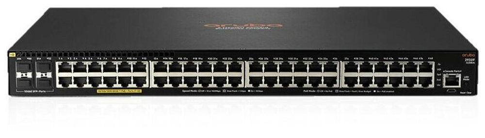 Коммутатор Hpe Aruba 2930F JL558A 48G 4SFP+ 48PoE+ 740W