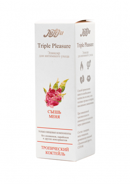Массажный съедобный гель Triple Pleasure "Тропический коктейль" 60мл