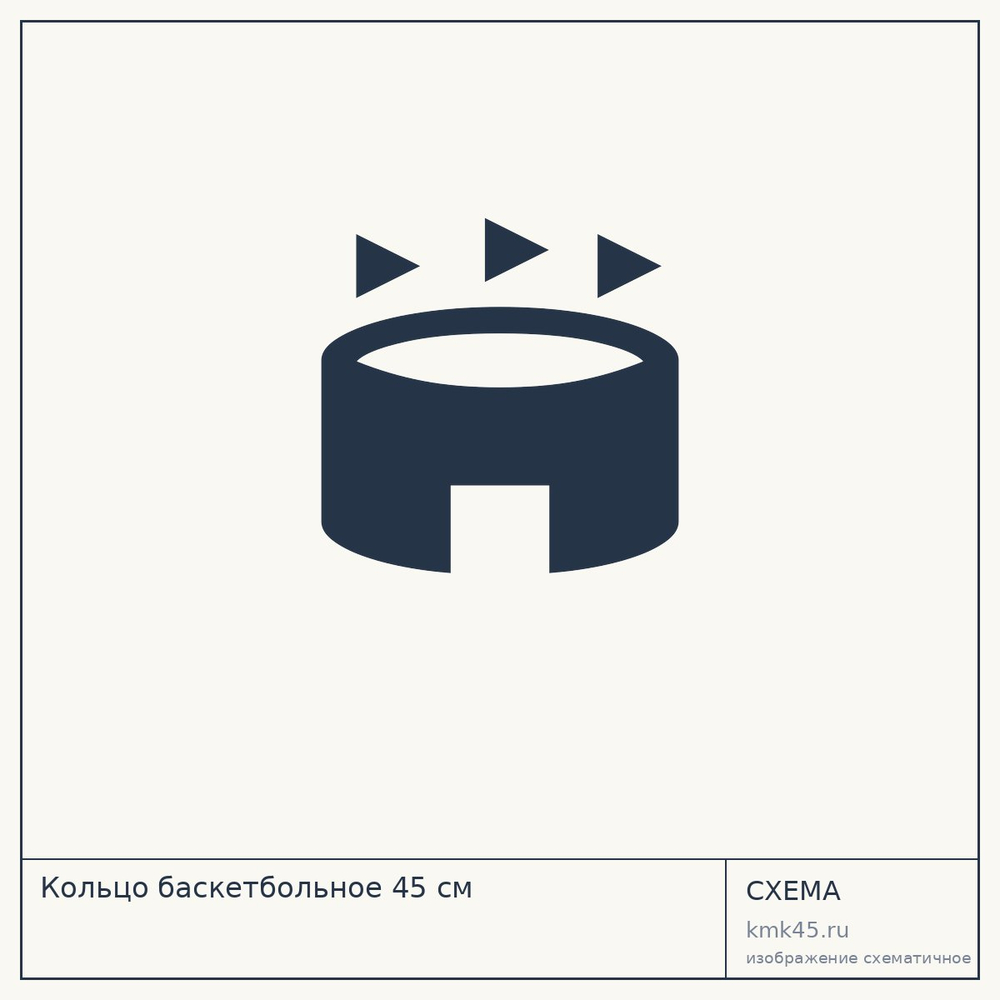 Кольцо баскетбольное 45 см — от 2 400 ₽