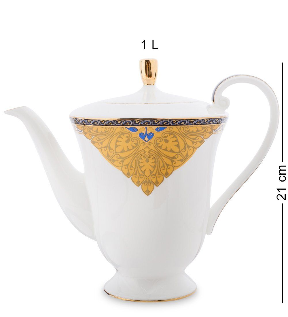 Pavone JK-194 Чайный сервиз 22 пр. на 6 перс. «Золотой Палермо» (Gold Palermo  )