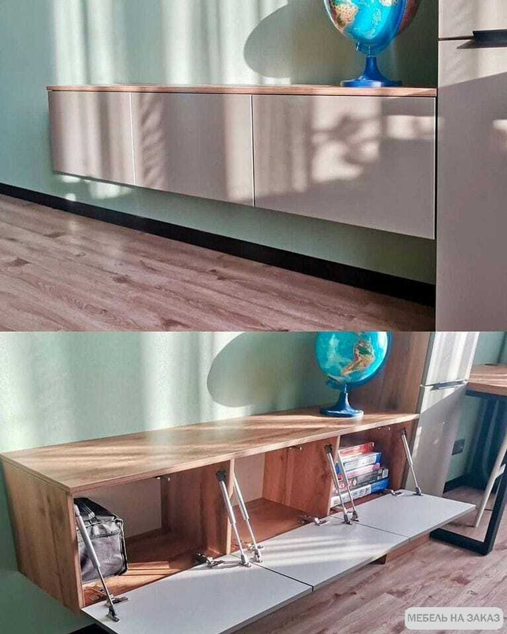 Шкафы в детскую с зонированием