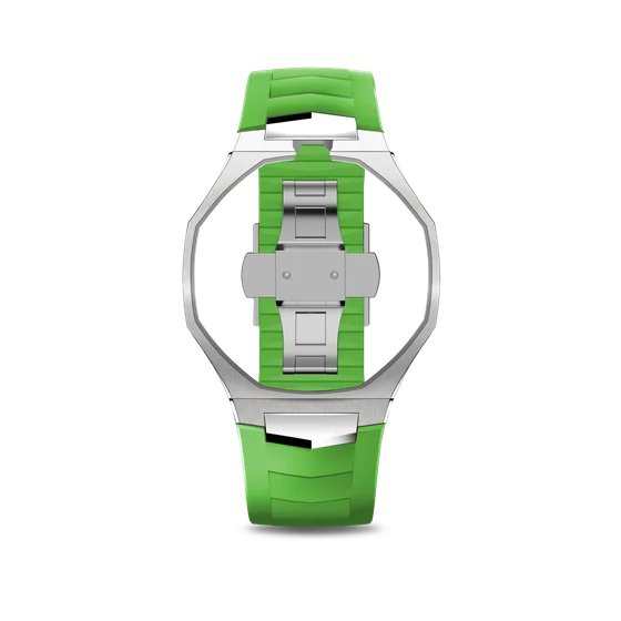 Корпус для часов POP-Swatch x AP - Зелёный - Комплект из 2 ремешков