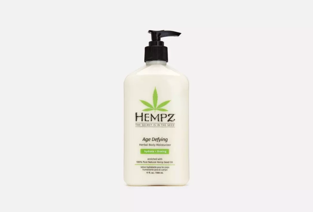HEMPZ(ХЕМПЦ) age defying moisturizer(увлажняющий крем, защищающий от старения) молочко для тела 500мл