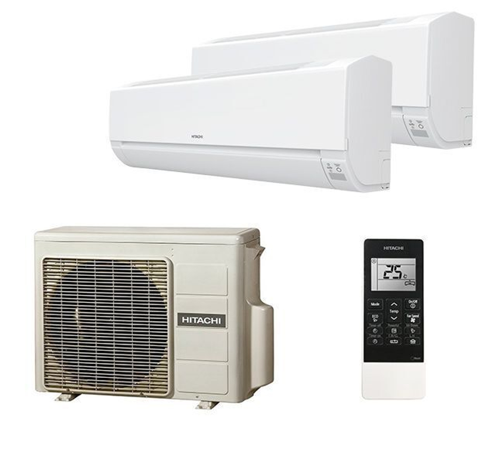 Мульти сплит-система Hitachi на 2 комнаты (30+30 кв.м.) X-COMFORT