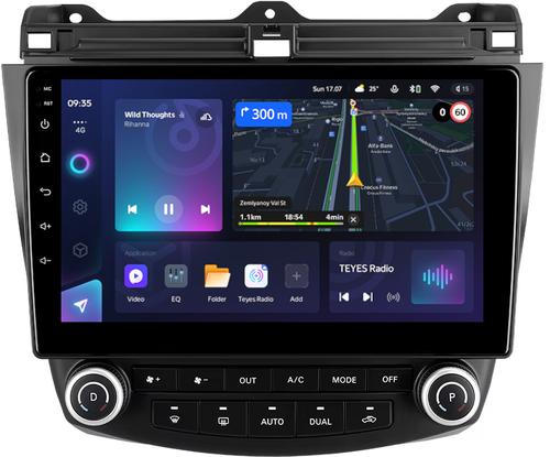Магнитола для Honda Accord 7 2003-2008 (рамка вниз) - Teyes CC3 монитор 10" QLED на Android 10, Быстрая, CarPlay, 4G SIM-слот