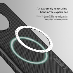 Чехол усиленный от Nillkin c встроенным круглым магнитом для OnePlus Ace 3 и 12R, серия Super Frosted Shield Pro Magnetic Case