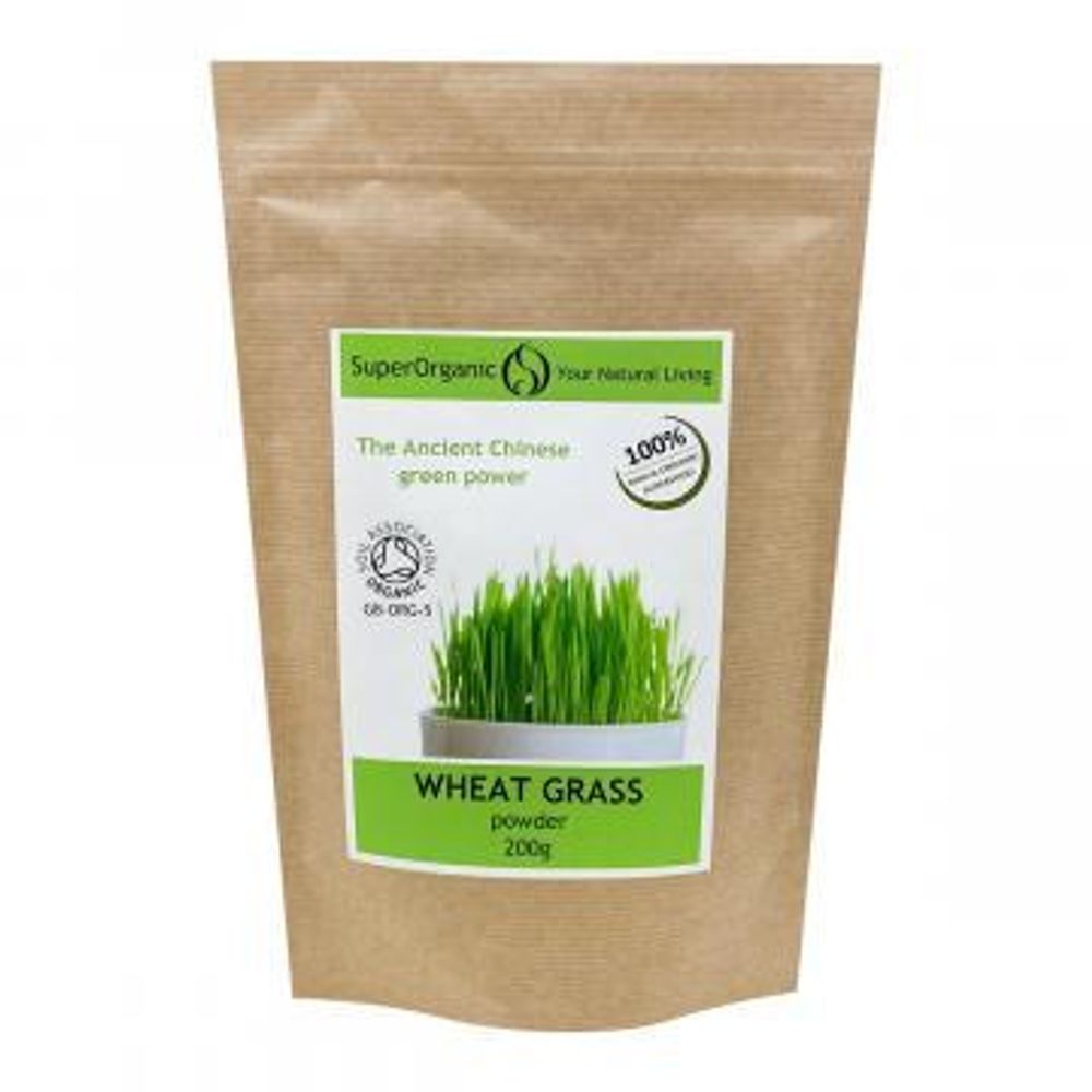 Витграсс порошок из ростков пшеницы SuperOrganic, 200 гр