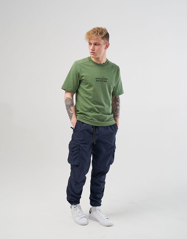 Футболка We Don’t Care V-Sign T-shirtGreen - фото 3