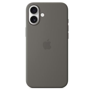 Силиконовый чехол Apple для iPhone 16 Plus с MagSafe серый камень