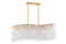 Люстра потолочная NewRgy 2670E/5A GOLD+CLEAR, 5×40 Вт, золотая и прозрачная