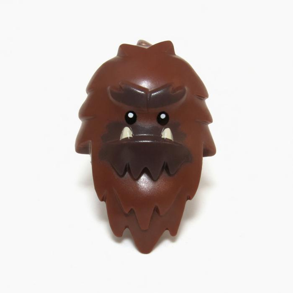 Голова йети с шерстью 13809pb03 Reddish Brown