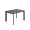 Стол Atta 120 (180) x80 антрацит керамика Vulcano Ash