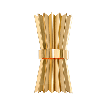 Corbett Moxy Wall Sconce, 20 cm, Gold Leaf